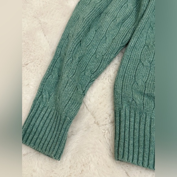 Ralph Lauren Polo seafoam green 100% silk sweater excellent condition M medium - Picture 11 of 12